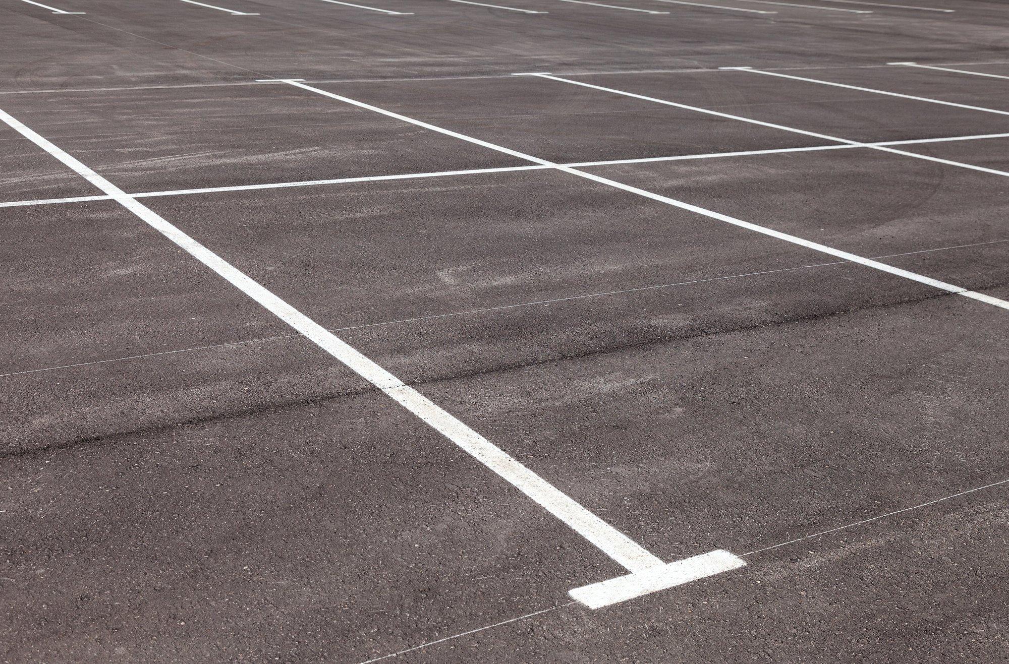 parking lot striping layout